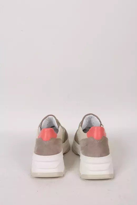 Kadın Yeşil Deri Sneaker Spor Ayakkabı