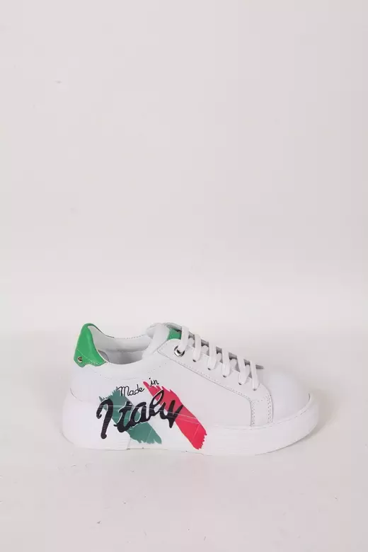 Kadın Beyaz Hakiki Deri Sneaker Spor Ayakkabı