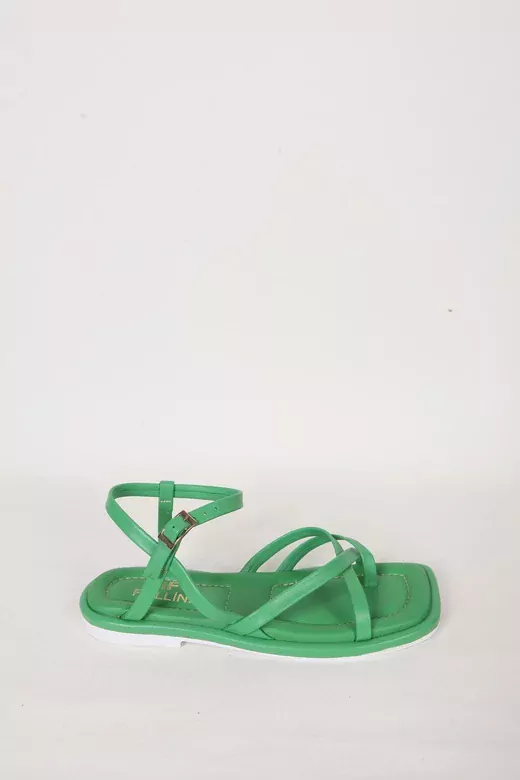 Kadın Siyah Hakiki Deri Sandalet