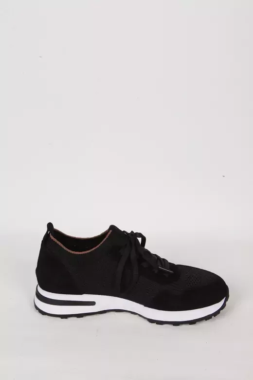 Kadın Buz Mavisi Hakiki Deri Sneaker Spor Ayakkabı