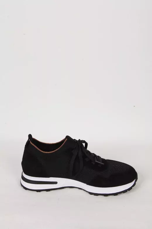 Kadın Buz Mavisi Hakiki Deri Sneaker Spor Ayakkabı