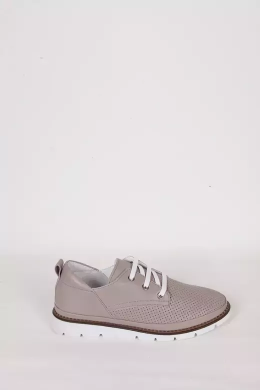 Kadın Yeşil Deri Sneaker Spor Ayakkabı