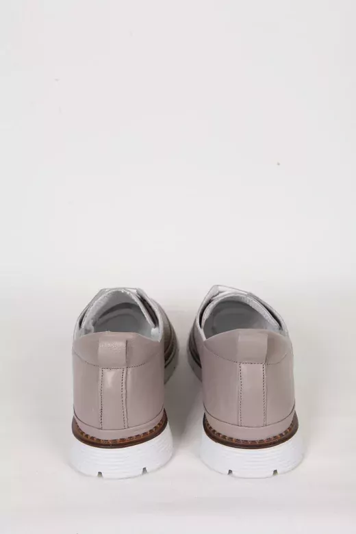 Kadın Yeşil Deri Sneaker Spor Ayakkabı