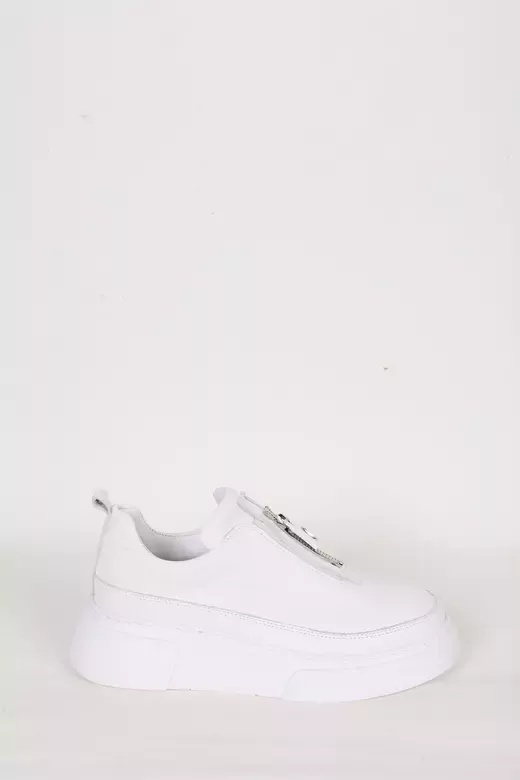 Kadın Deri Sneaker Beyaz
