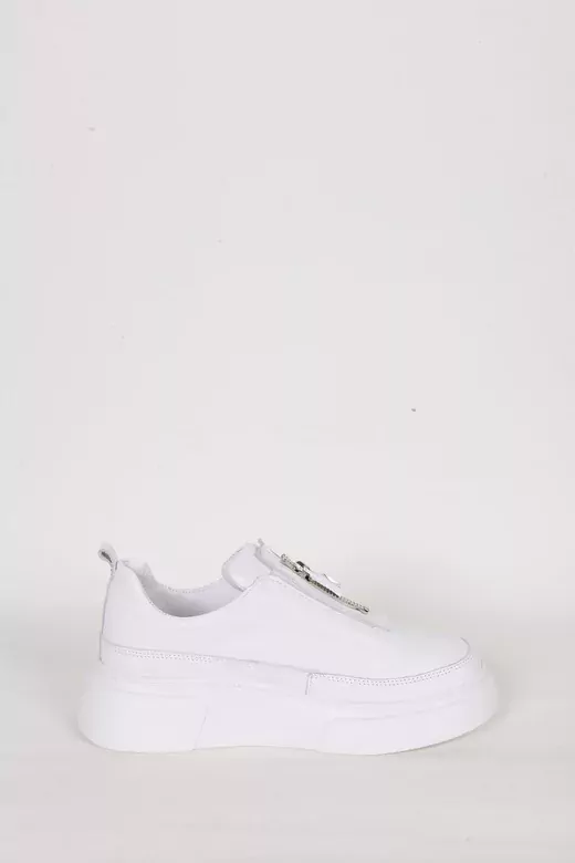 Kadın Deri Sneaker Beyaz