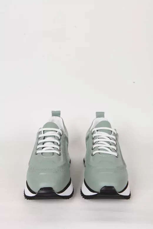 Kadın Beyaz Hakiki Deri Sneaker Spor Ayakkabı