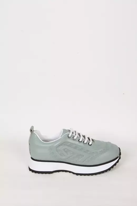 Kadın Beyaz Hakiki Deri Sneaker Spor Ayakkabı