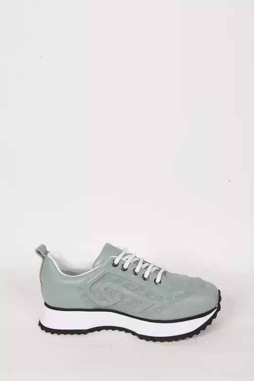 Kadın Beyaz Hakiki Deri Sneaker Spor Ayakkabı