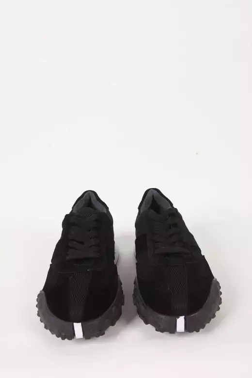 Kadın Deri Sneaker Siyah