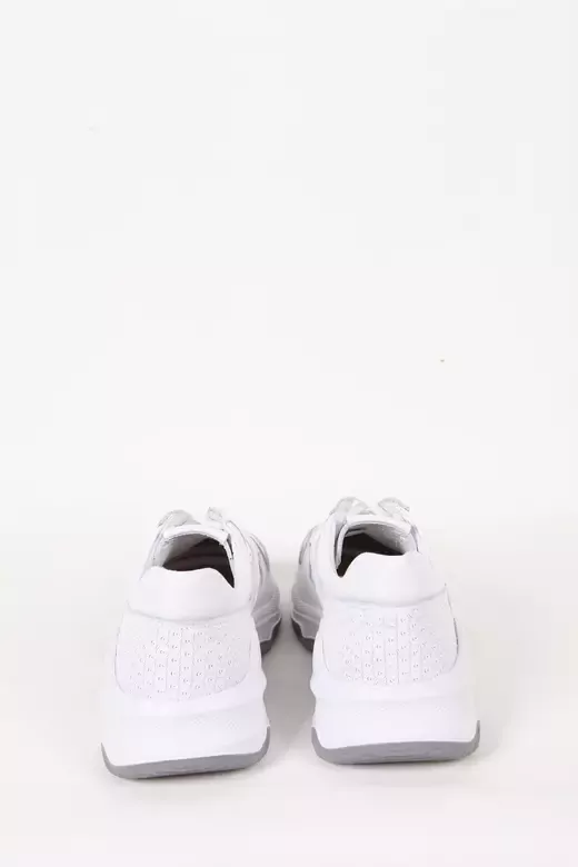 Kadın Beyaz Hakiki Deri Spor Sneaker