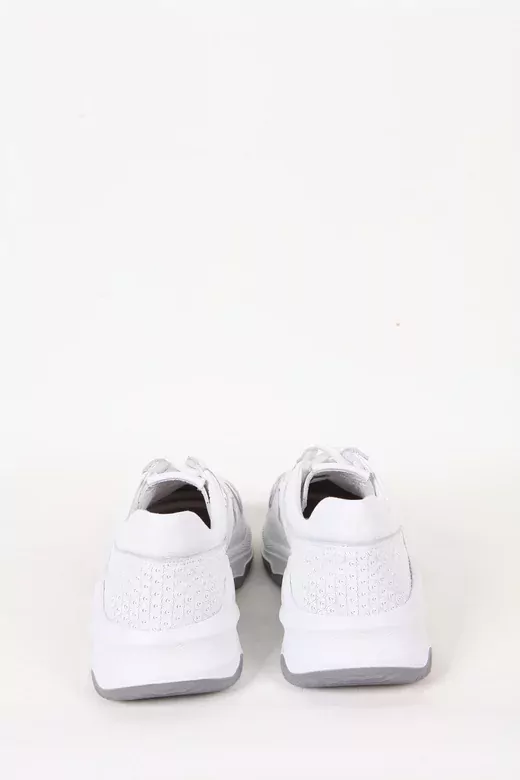 Kadın Beyaz Hakiki Deri Spor Sneaker
