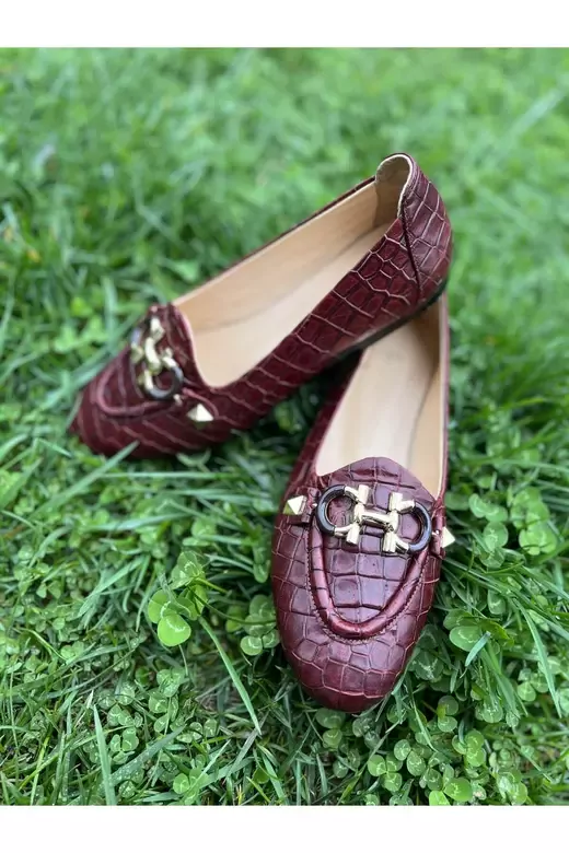 Kadın Ten Rengi Hakiki Deri Babet