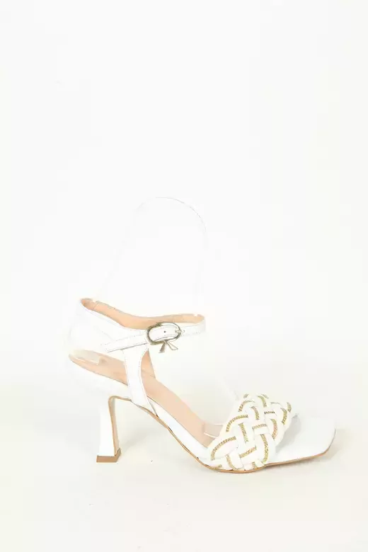 Kadın Detay Örgülü Sandalet