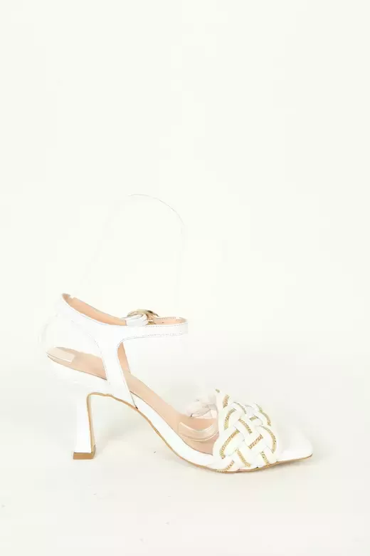 Kadın Detay Örgülü Sandalet