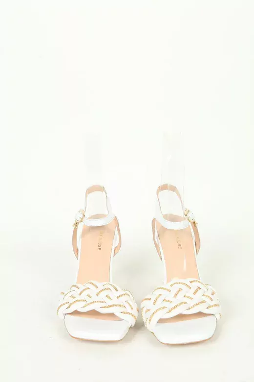 Kadın Detay Örgülü Sandalet