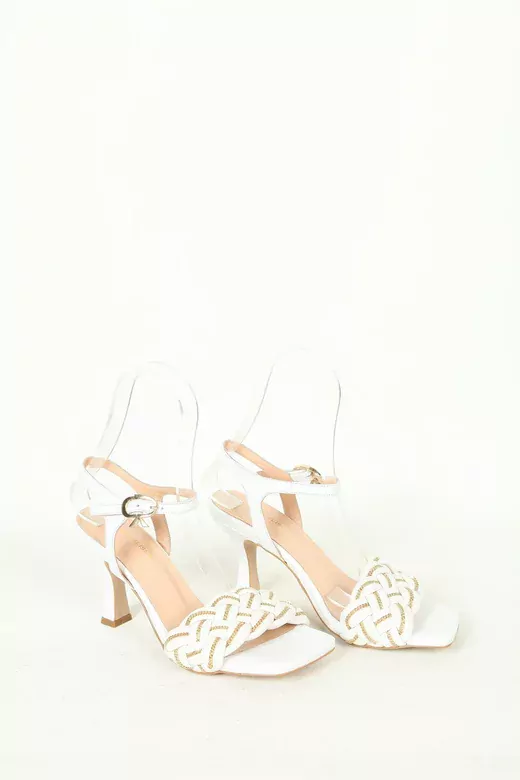 Kadın Detay Örgülü Sandalet