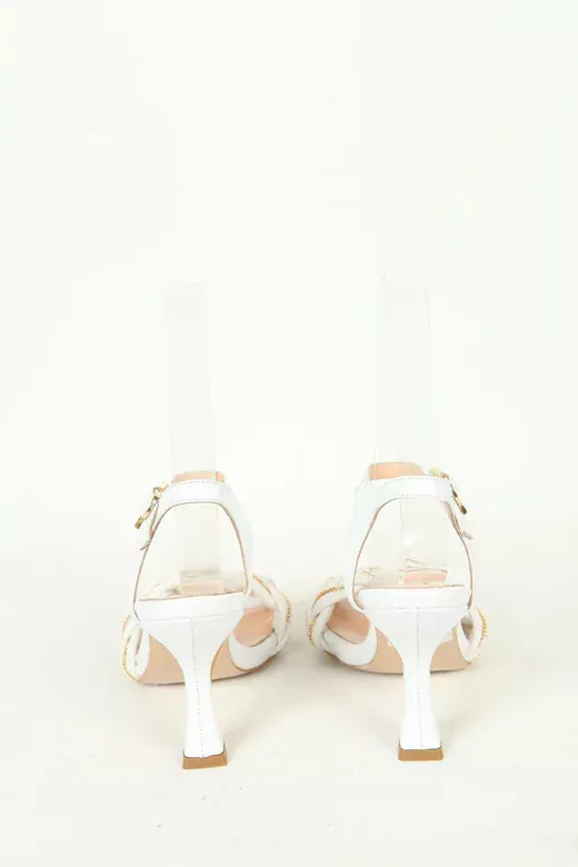 Kadın Detay Örgülü Sandalet