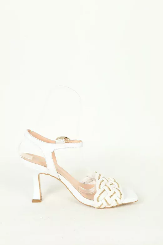 Kadın Detay Örgülü Sandalet