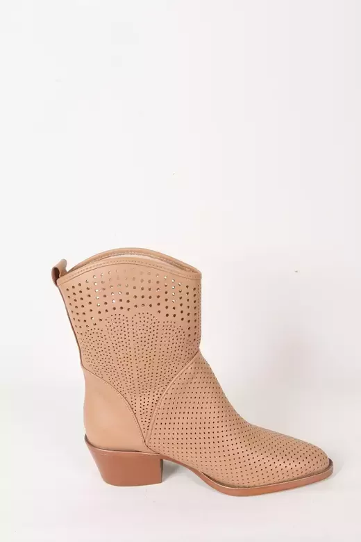 Kadın Hakiki Deri Yazlık Bot