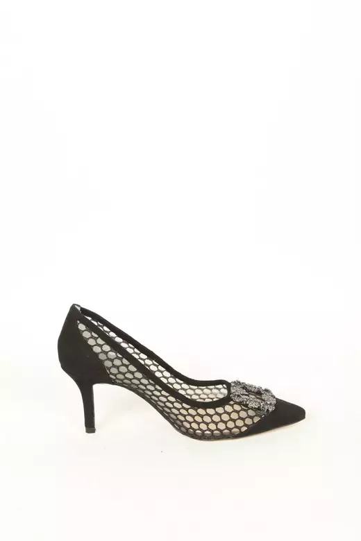 Kadın Deri Ayakkabı Aksesuar Detaylı Siyah