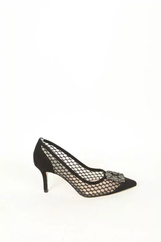 Kadın Deri Ayakkabı Aksesuar Detaylı Siyah