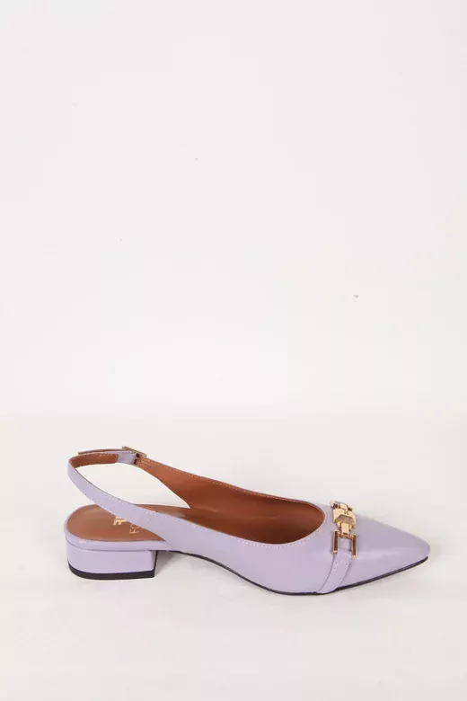 Kadın Siyah Hakiki Deri Topuklu Sandalet