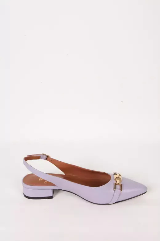 Kadın Siyah Hakiki Deri Topuklu Sandalet