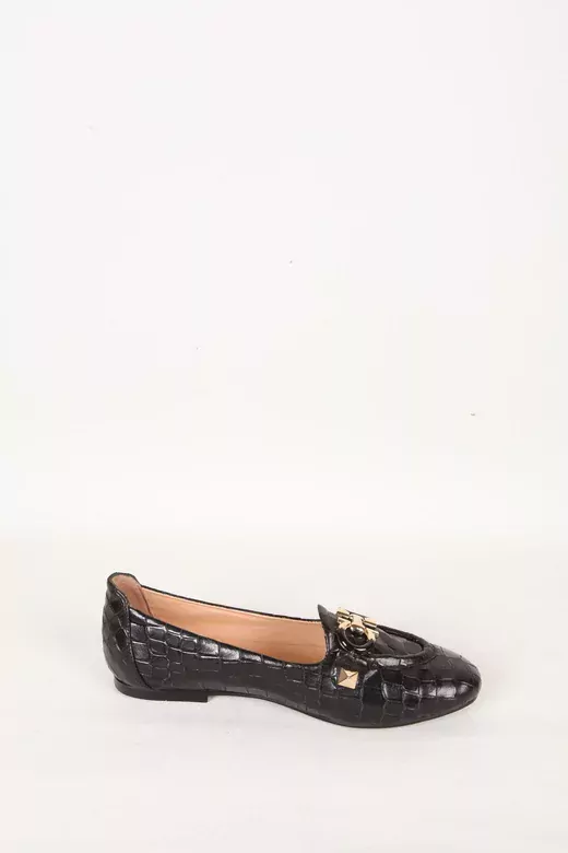 Kadın Deri Babet Siyah