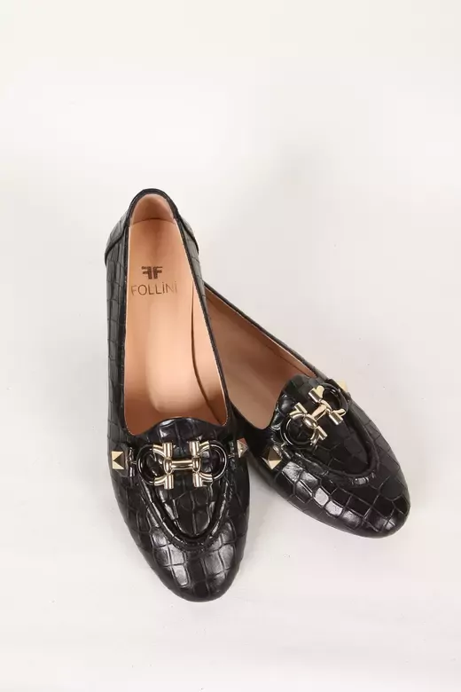 Kadın Deri Babet Siyah