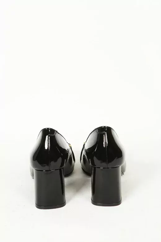 Kadın Deri Ayakkabı Siyah Rugan