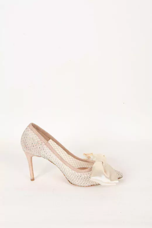 Kadın Siyah Fiyonk Ve Taş Detaylı Hakiki Deri Ayakkabı