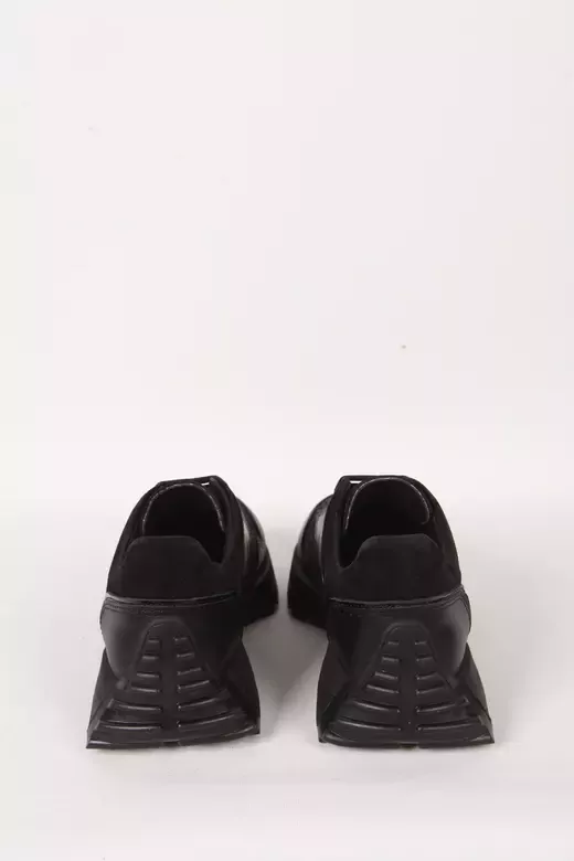 Kadın Deri Sneaker Siyah