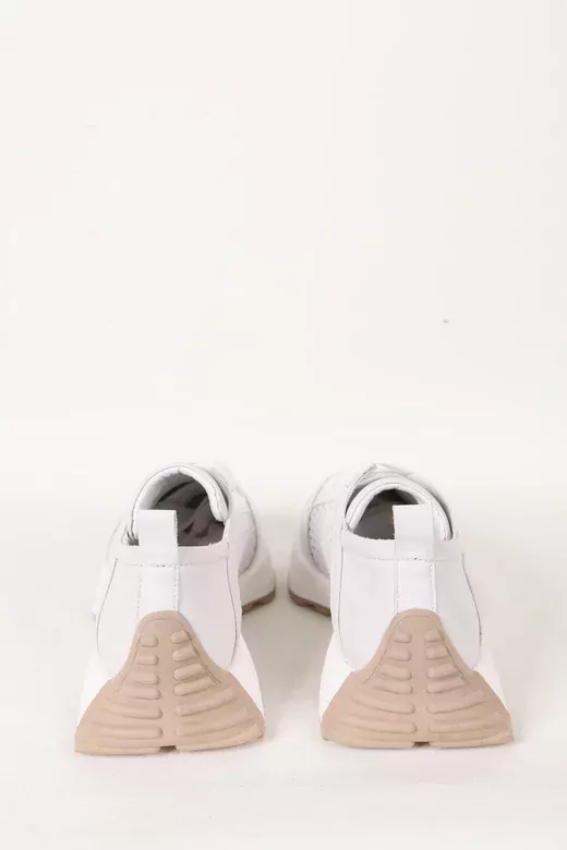 Kadın Beyaz Hakiki Deri Snekear