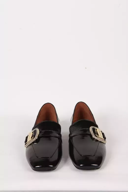 Kadın Deri Ayakkabı Siyah Rugan