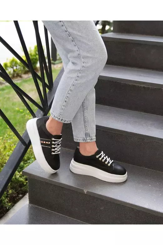 Kadın Deri Sneaker Beyaz