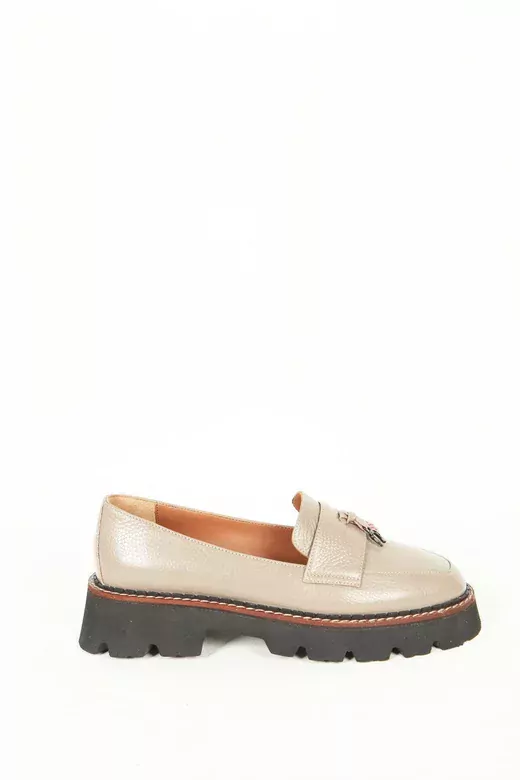 Kadın Vizon Loafer Aksesuar Detaylı