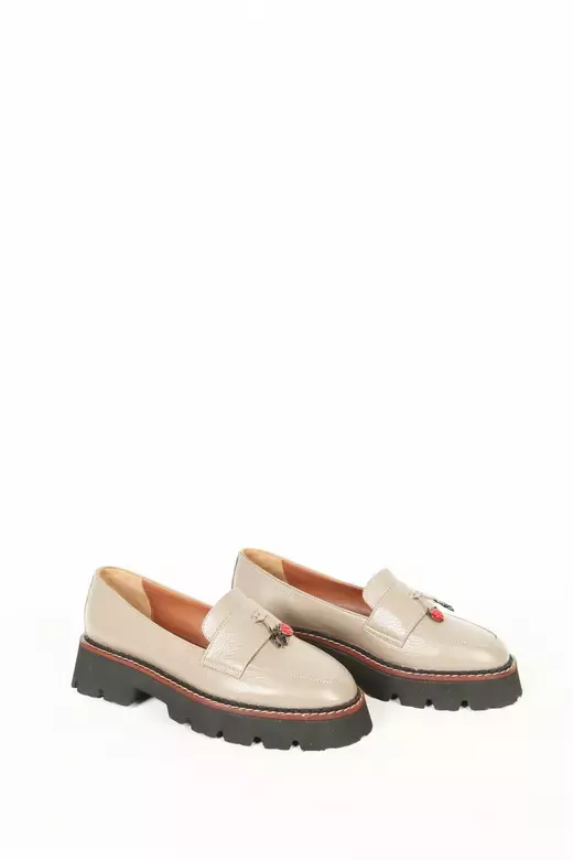 Kadın Vizon Loafer Aksesuar Detaylı