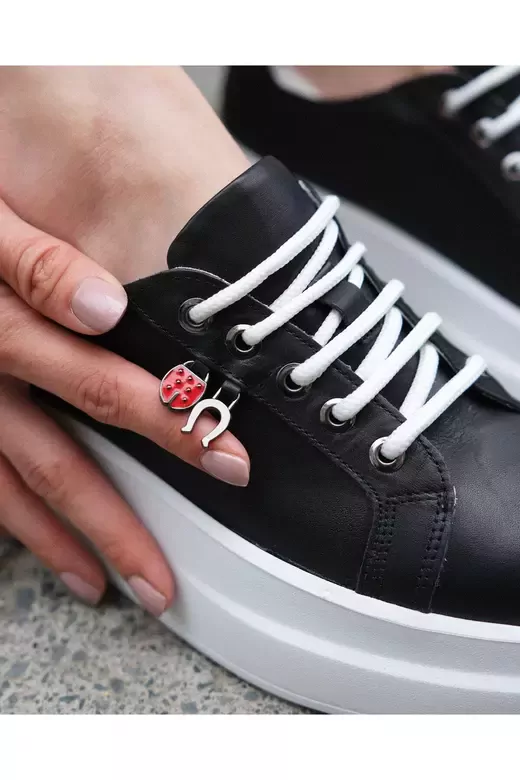 Kadın Hakiki Deri Aksesuar Detaylı Sneaker