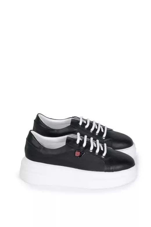 Kadın Hakiki Deri Aksesuar Detaylı Sneaker