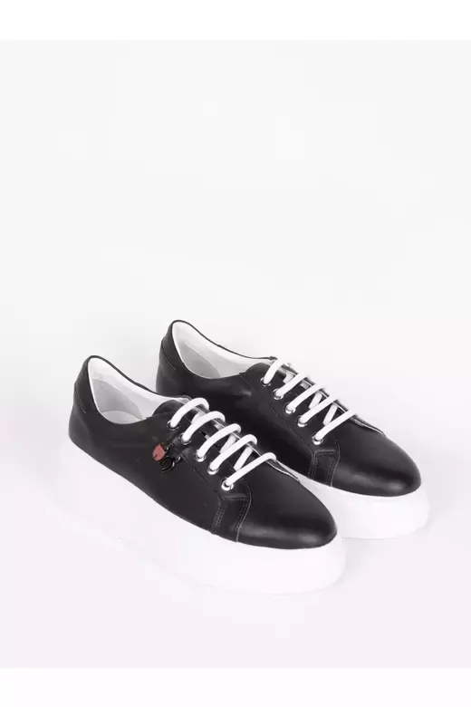 Kadın Hakiki Deri Aksesuar Detaylı Sneaker