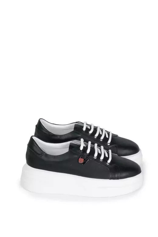 Kadın Hakiki Deri Aksesuar Detaylı Sneaker