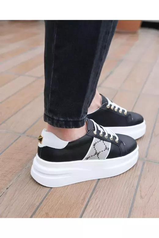 Kadın Hakiki Deri Aksesuar Detaylı Sneaker