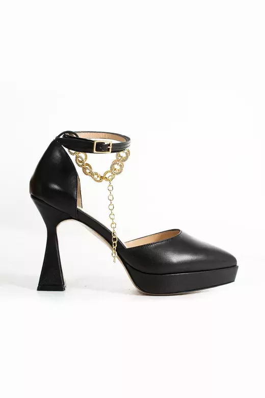 Kadın Platformlu Bilek Taş Detaylı Topuklu Ayakkabı