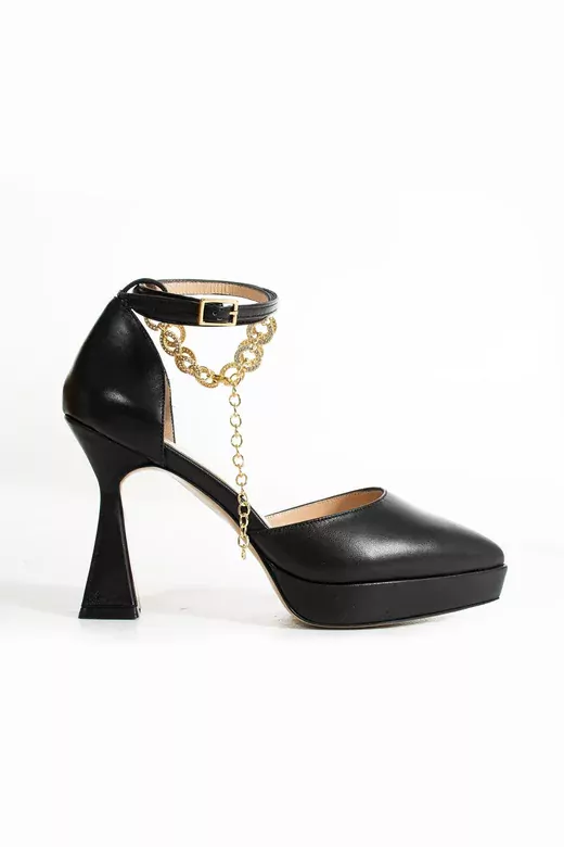 Kadın Platformlu Bilek Taş Detaylı Topuklu Ayakkabı