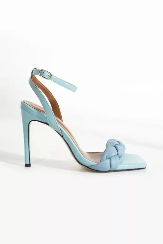 Kadın Deri Ayakkabı Aksesuar Detaylı Mavi