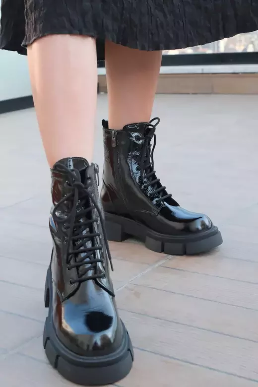 Kadın Bej Hakiki Deri Bot