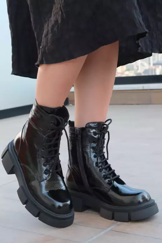 Kadın Bej Hakiki Deri Bot