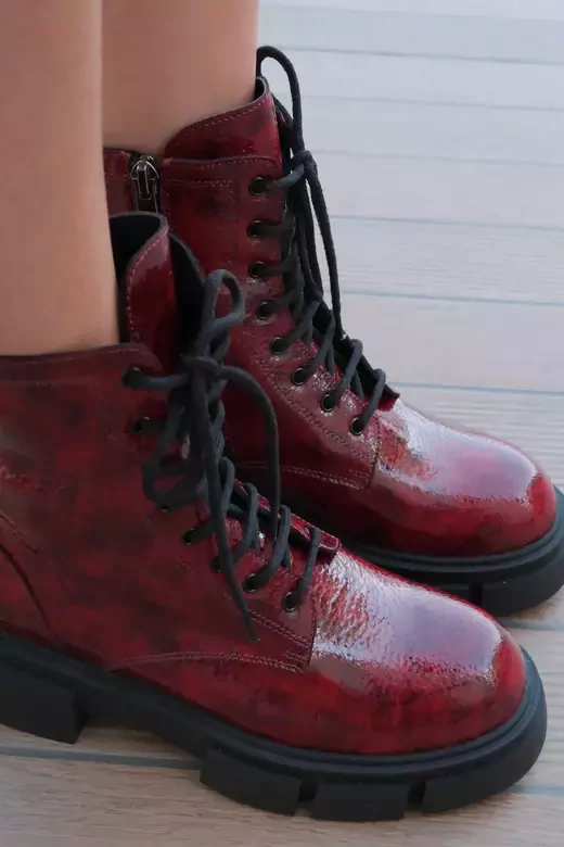 Kadın Bej Hakiki Deri Bot