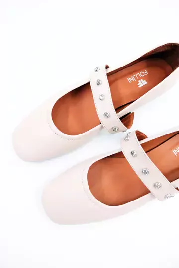 Kadın Hakiki Deri Babet Bej