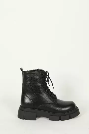 Kadın Bej Hakiki Deri Bot